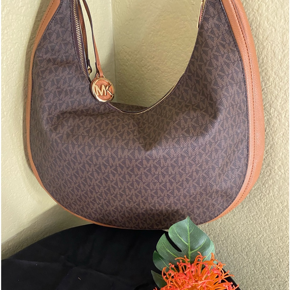 Michael Kors Monogram Hobo Bag